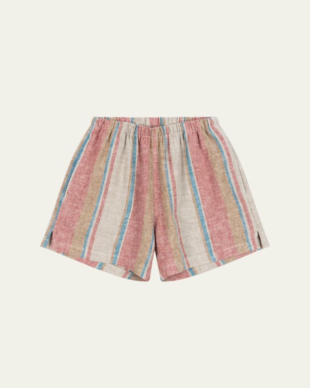Boy's Venice Stripe Shorts, Size 9M-6
